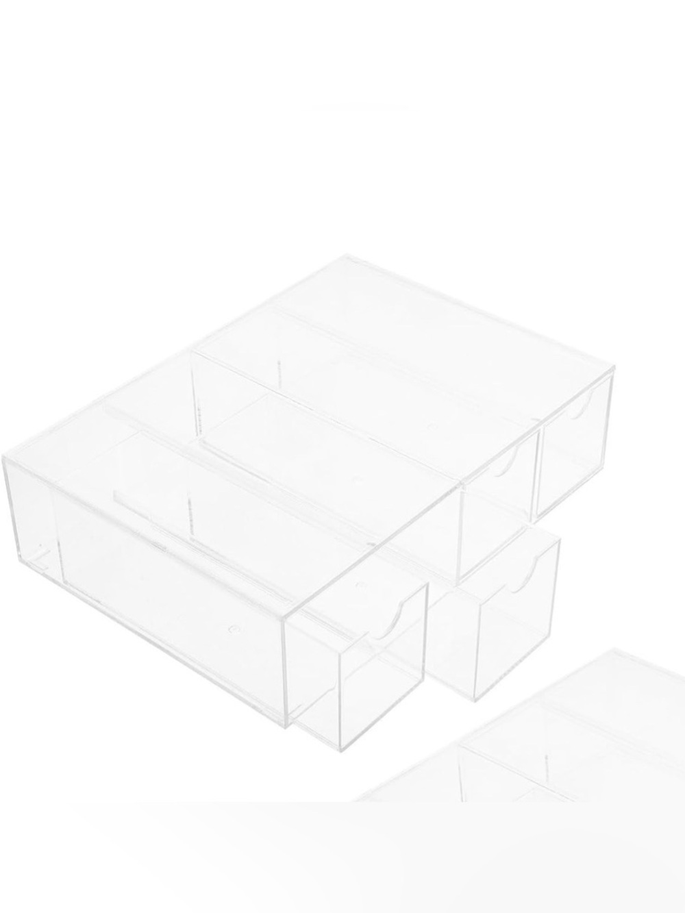 Clear Acrylic Drawer Organizer Set - Home Storage & Organization